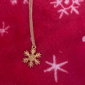 ❄️Gold Snowflake Pendant Necklace